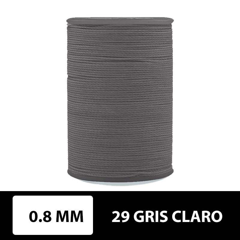 Hilo encerado plano 0.8 mm 90 metros
