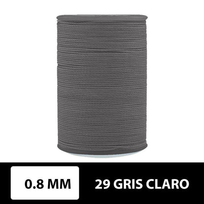 Hilo encerado plano 0.8 mm 90 metros