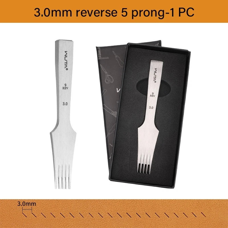 Tenedores para coser cuero estilo frances WUTA