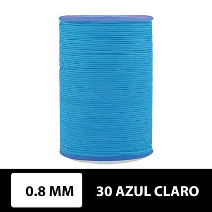 Hilo encerado plano 0.8 mm 90 metros