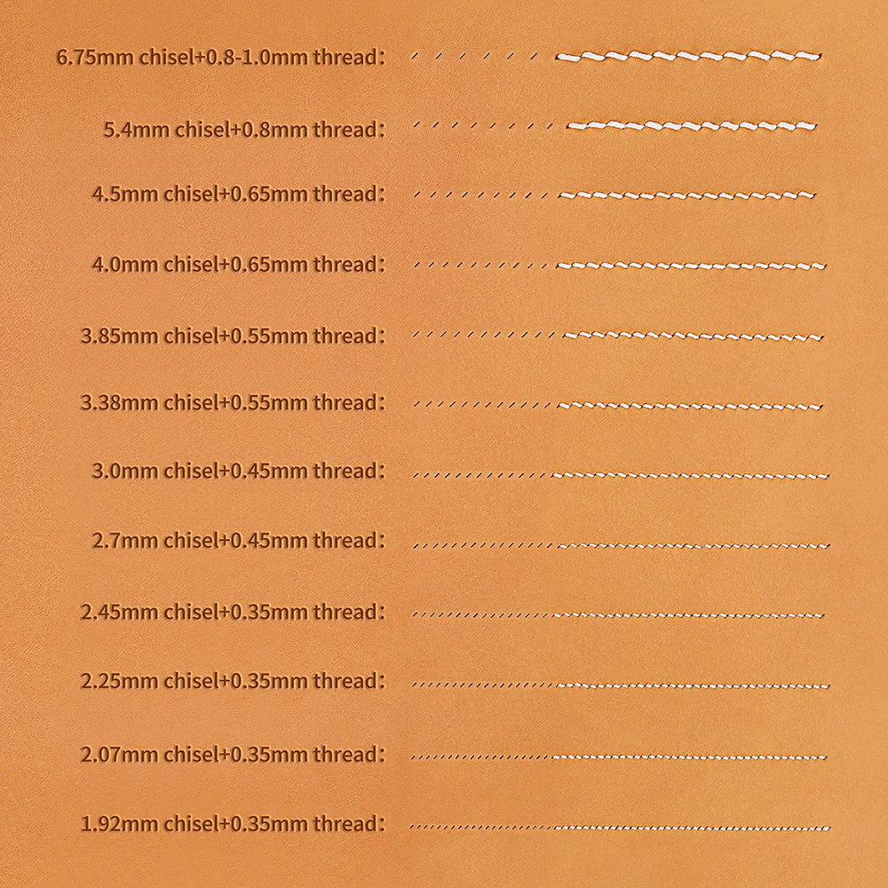 Tenedores tamaño pequeño para coser cuero estilo frances WUTA