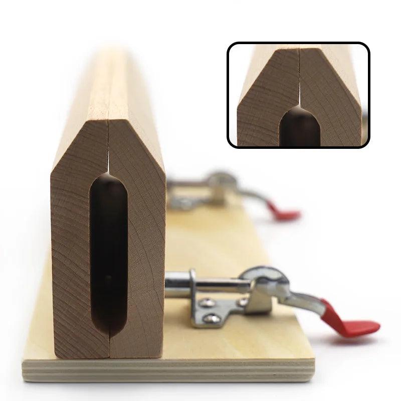 Wide presser foot for sewing leather