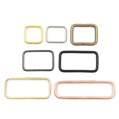 Anillas cuadradas / rectangulares pack 10 uds. - La Tendeta del Cuero