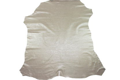 Piel de becerro arrugado taupe brillo - La Tendeta del Cuero