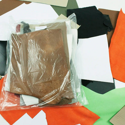 Bolsa de retal en vacuno de varios colores 500 g. - La Tendeta del Cuero