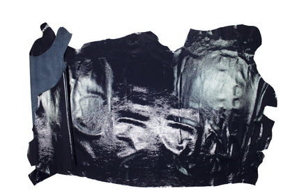 Piel de charol arrugado night blue - La Tendeta del Cuero