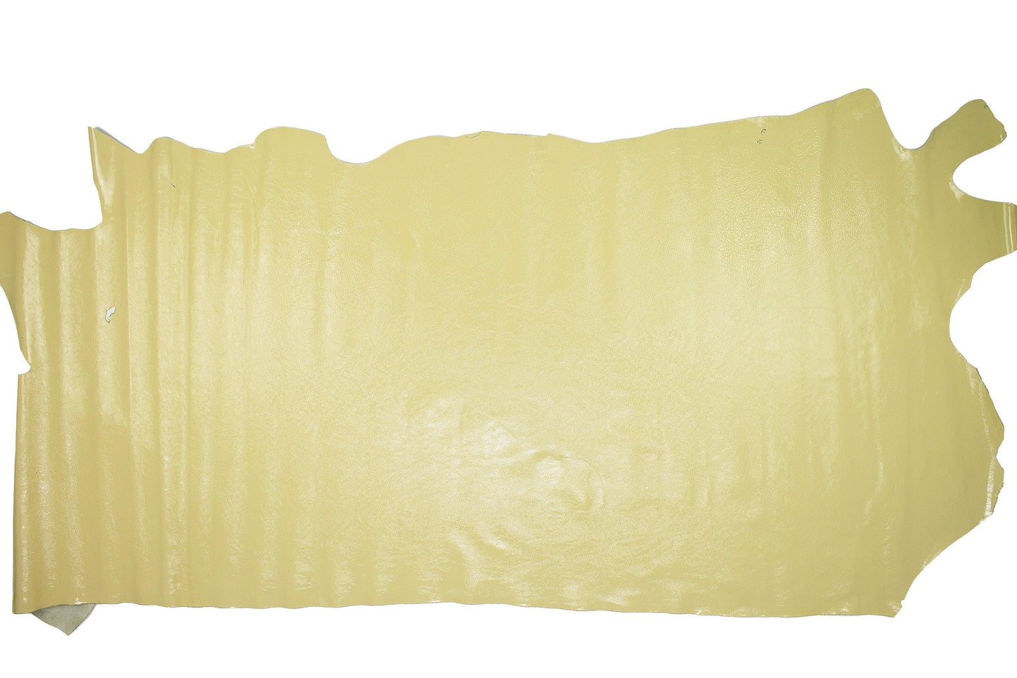 Piel de charol arrugado amarillo pastel