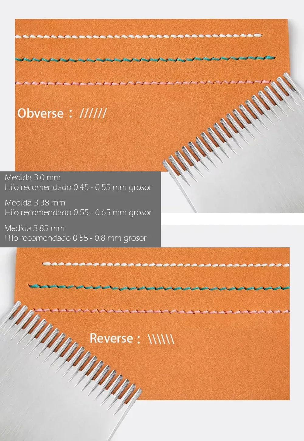Tenedor 20 dientes para coser cuero estilo frances WUTA - La Tendeta del Cuero