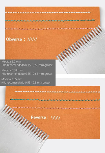 Tenedor 20 dientes para coser cuero estilo frances WUTA - La Tendeta del Cuero