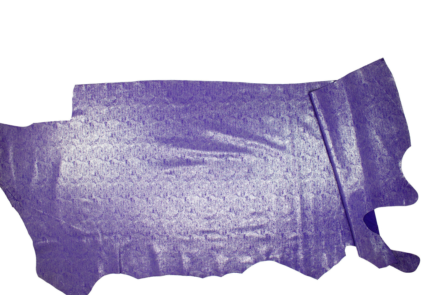 Piel de fantasia lila jaspeado plata