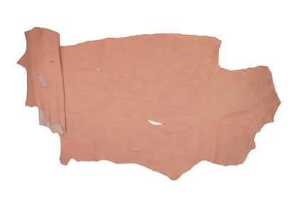 Piel de forro vacuno rosa palo ahumado - La Tendeta del Cuero