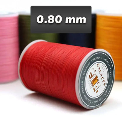 Hilo encerado plano 0.8 mm 90 metros - La Tendeta del Cuero