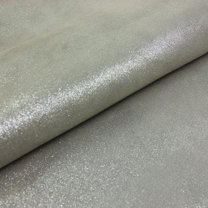 Faux glitter pearl leather scrap
