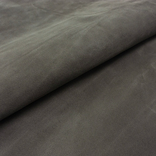Trozo de piel serraje gris topo