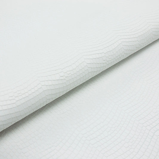 Trozo de piel grabado coco pequeño blanco roto