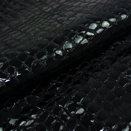 Trozo de piel grabado coco negro