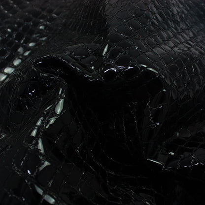 Trozo de piel grabado coco negro