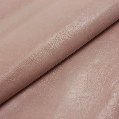 Trozo de piel vacuno rustico rosa palo envejecido