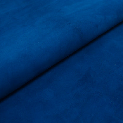 Trozo de piel ante azul royal