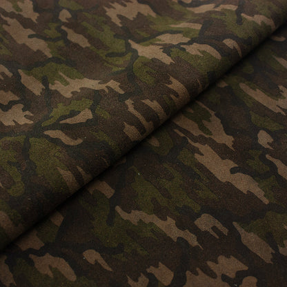 Trozo de piel fantasia camuflaje marron