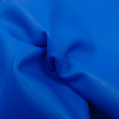Trozo de piel vacuno azul electrico