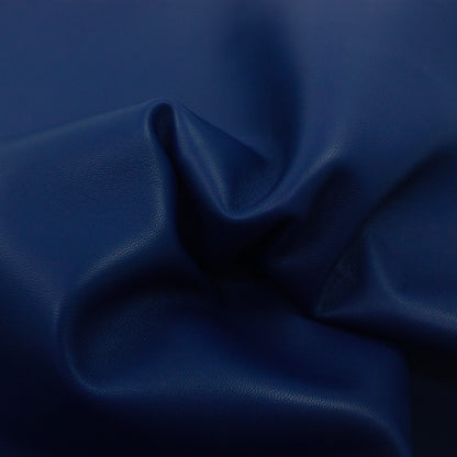 Trozo de piel cabra azul oscuro