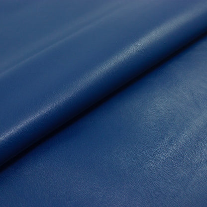 Trozo de piel cabra rustica azul royal
