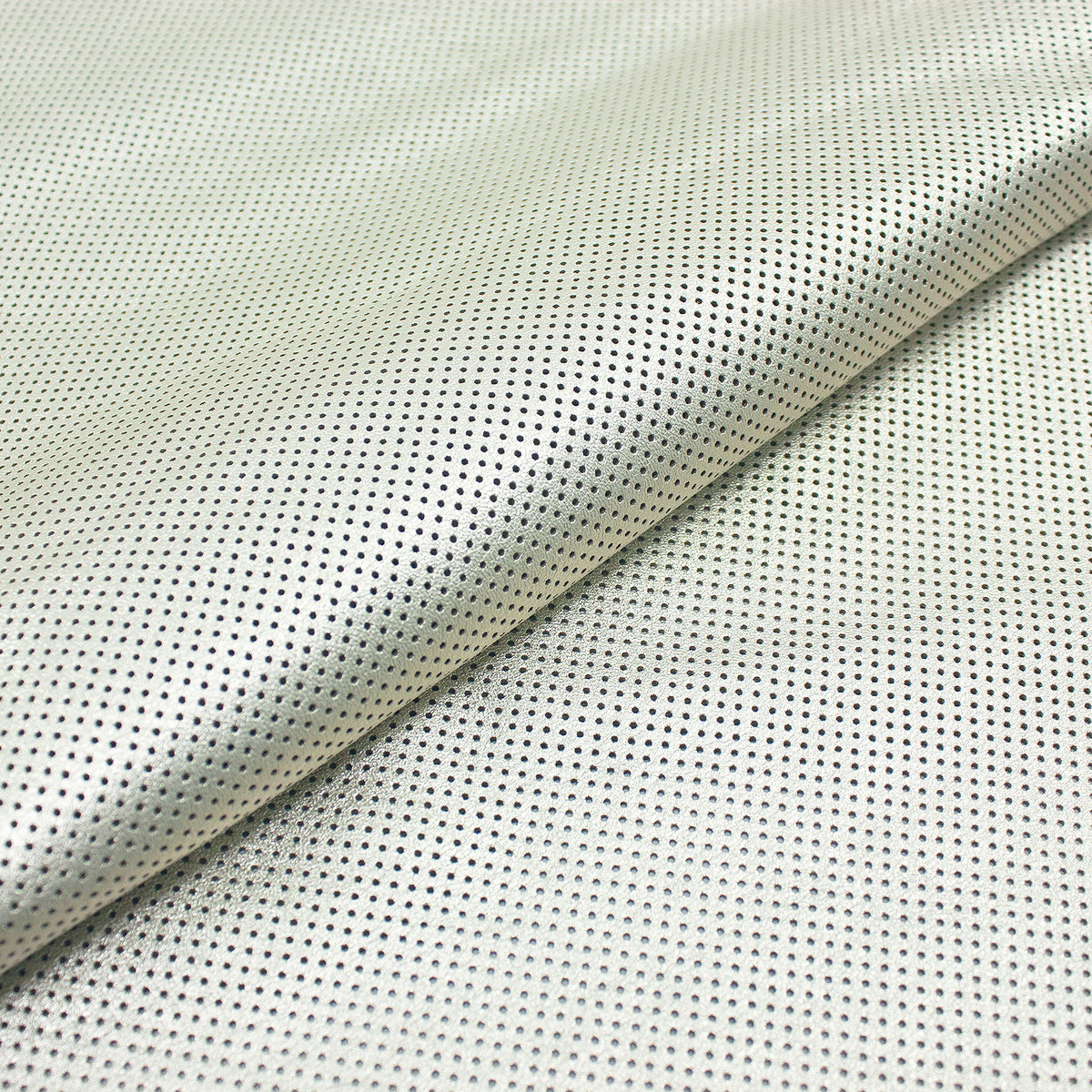 Trozo de piel fantasia perforada champagne