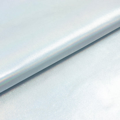 Trozo de piel cordero laminado plata tornasol