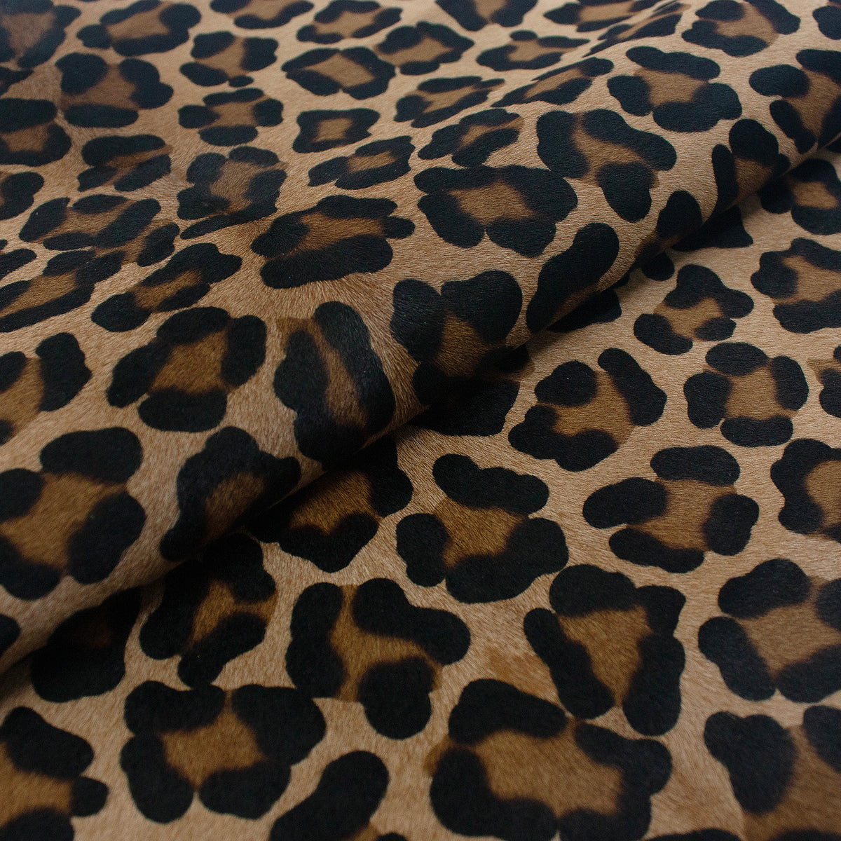 Trozo de piel pelo leopardo camel manchas grandes