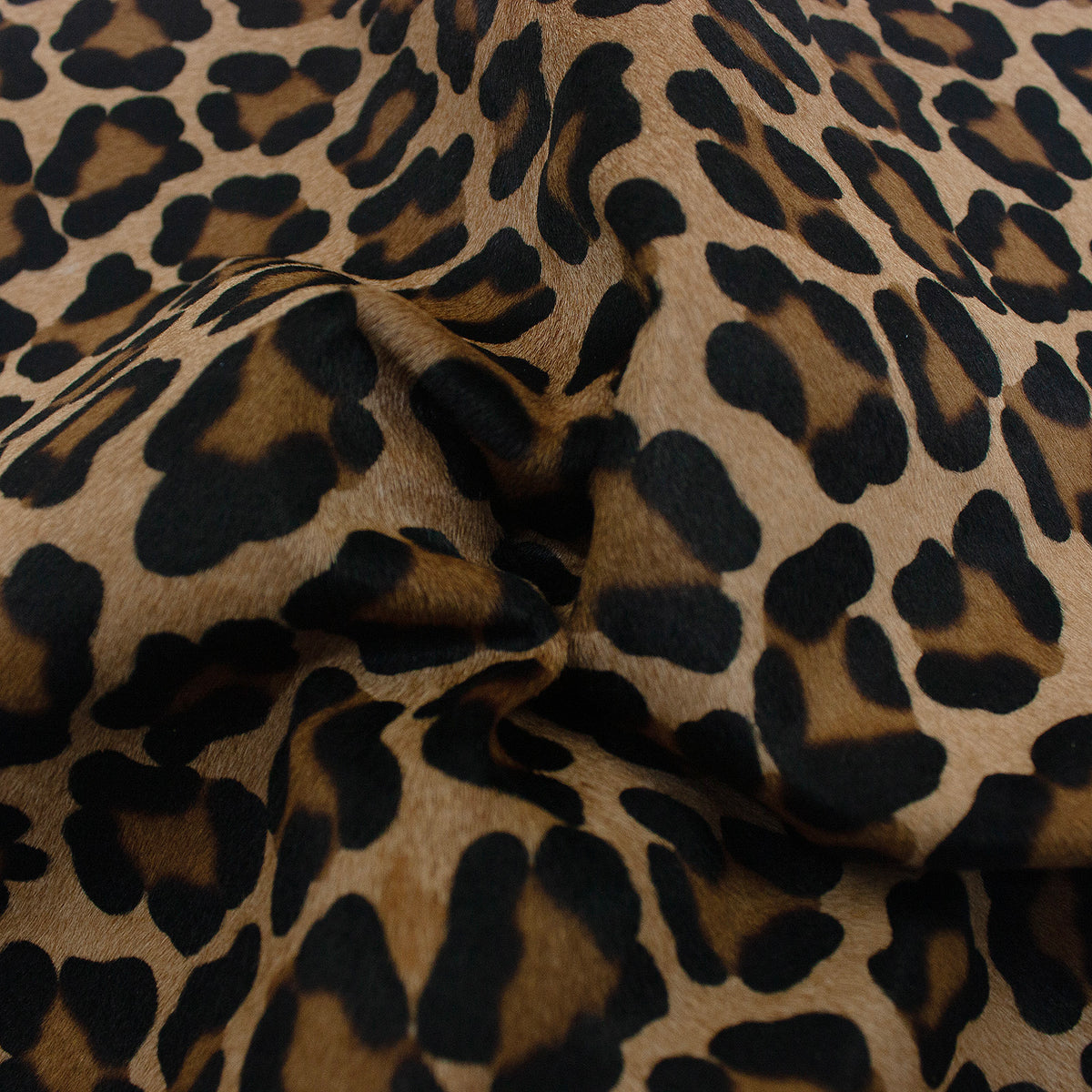 Trozo de piel pelo leopardo camel manchas grandes