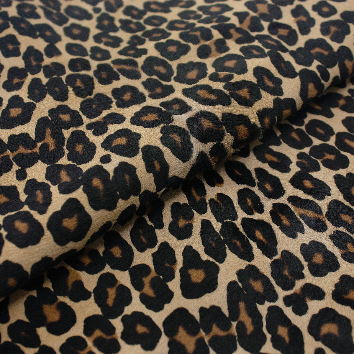 Trozo de piel pelo leopardo camel manchas pequeñas
