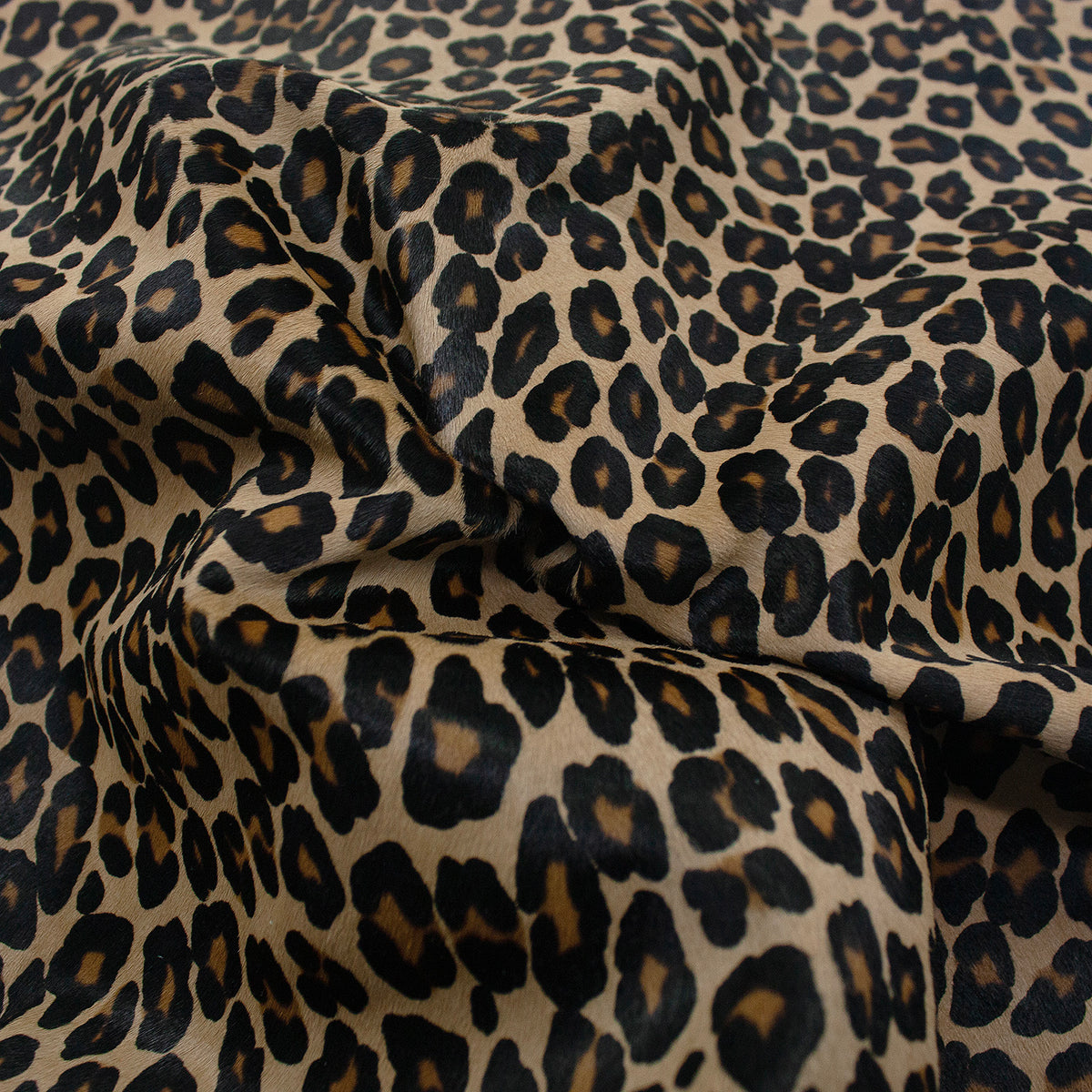 Trozo de piel pelo leopardo camel manchas pequeñas