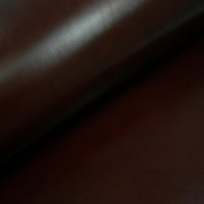 Piece of aged brown cowhide leather