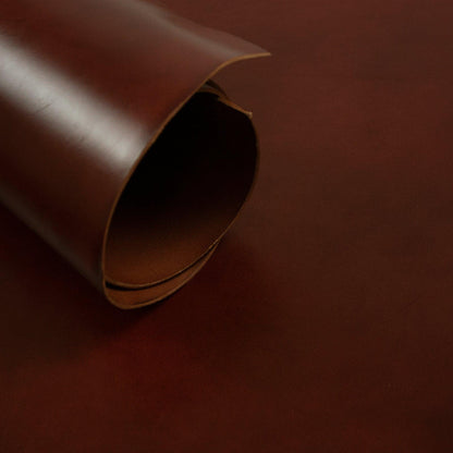 Trozo de piel vaquetilla marron envejecido