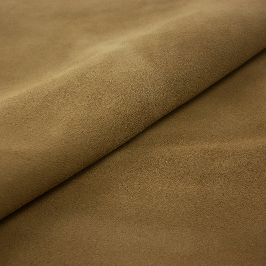 Piece of mud brown split leather