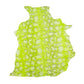 Fluor green python snake engraving skin