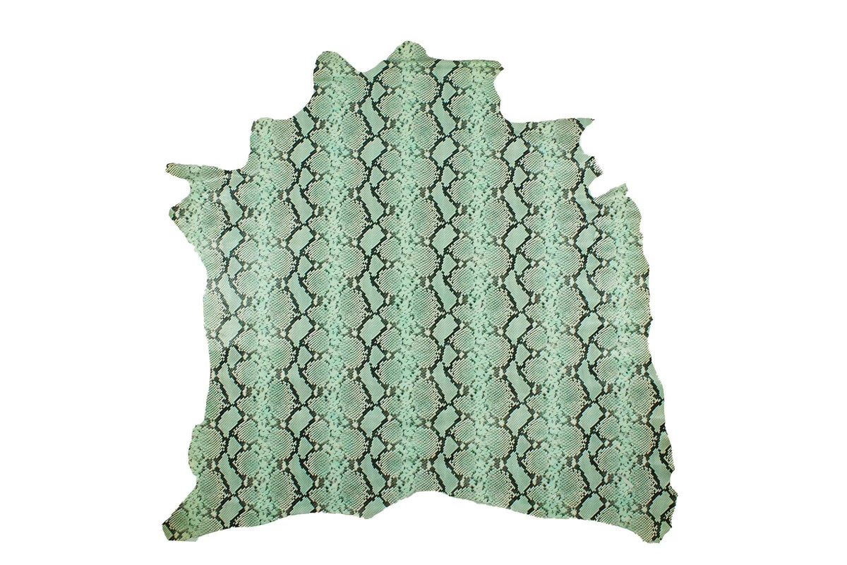 Blue python snake engraving skin - gray – La Tendeta del Cuero