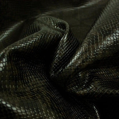 Piel de grabado serpiente tonos marrones oscuros - La Tendeta del Cuero