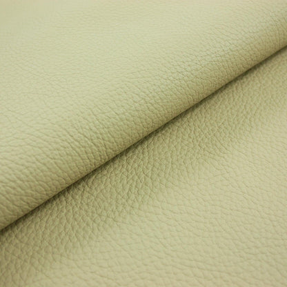 Trozo de piel vacuno bombeado beige crema - La Tendeta del Cuero