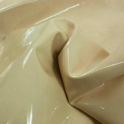 Trozo de piel charol crema - La Tendeta del Cuero