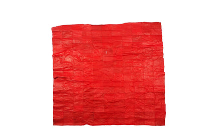 Trozo de piel manta de cordero rojo - La Tendeta del Cuero