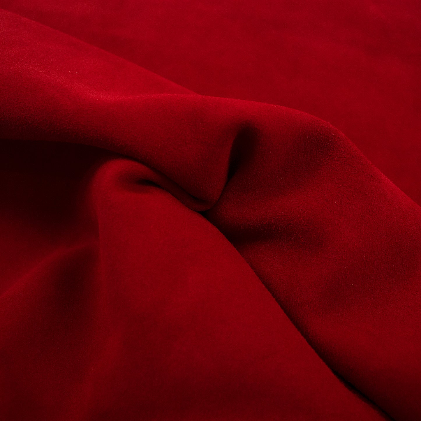 Piece of red suede leather
