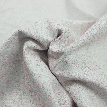 Trozo de piel fantasia quebrada blanca fondo rosa - La Tendeta del Cuero