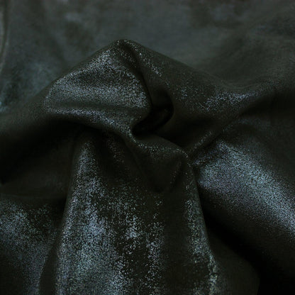 Trozo de piel fantasia purpurina azul oscuro - La Tendeta del Cuero