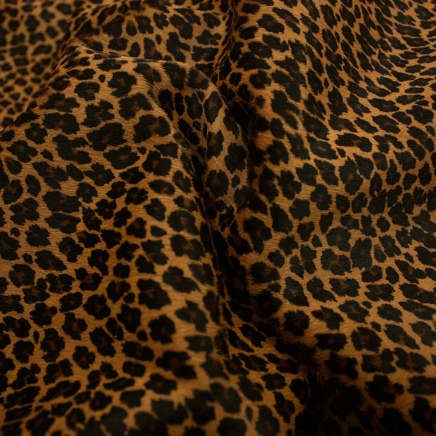 Piece of leopard hair skin brown tones