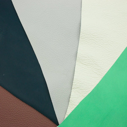 Lote 5 trozos de vacuno varios colores - La Tendeta del Cuero