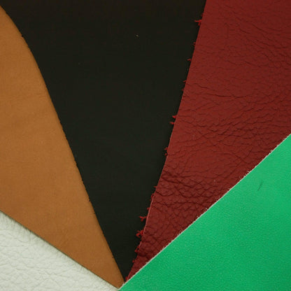 Lote 5 trozos de vacuno varios colores - La Tendeta del Cuero