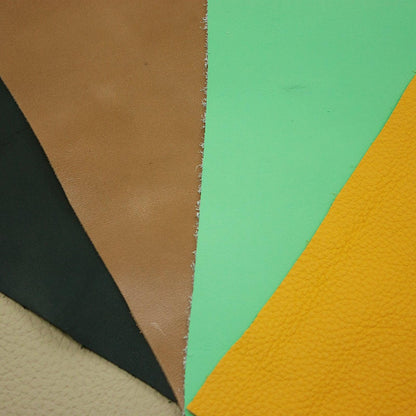 Lote 5 trozos de vacuno varios colores - La Tendeta del Cuero