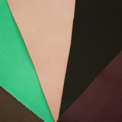 Lote 5 trozos de vacuno varios colores - La Tendeta del Cuero